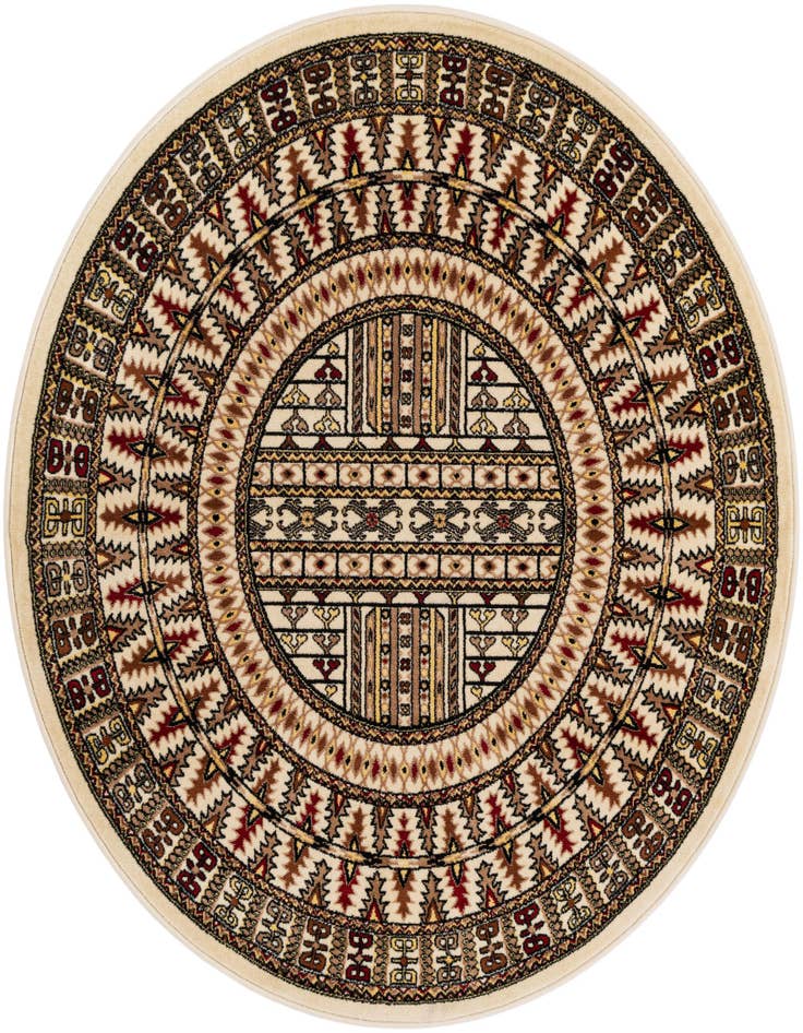 Detail image of 5' 3 x 5' 3 Bokhara Round Rug