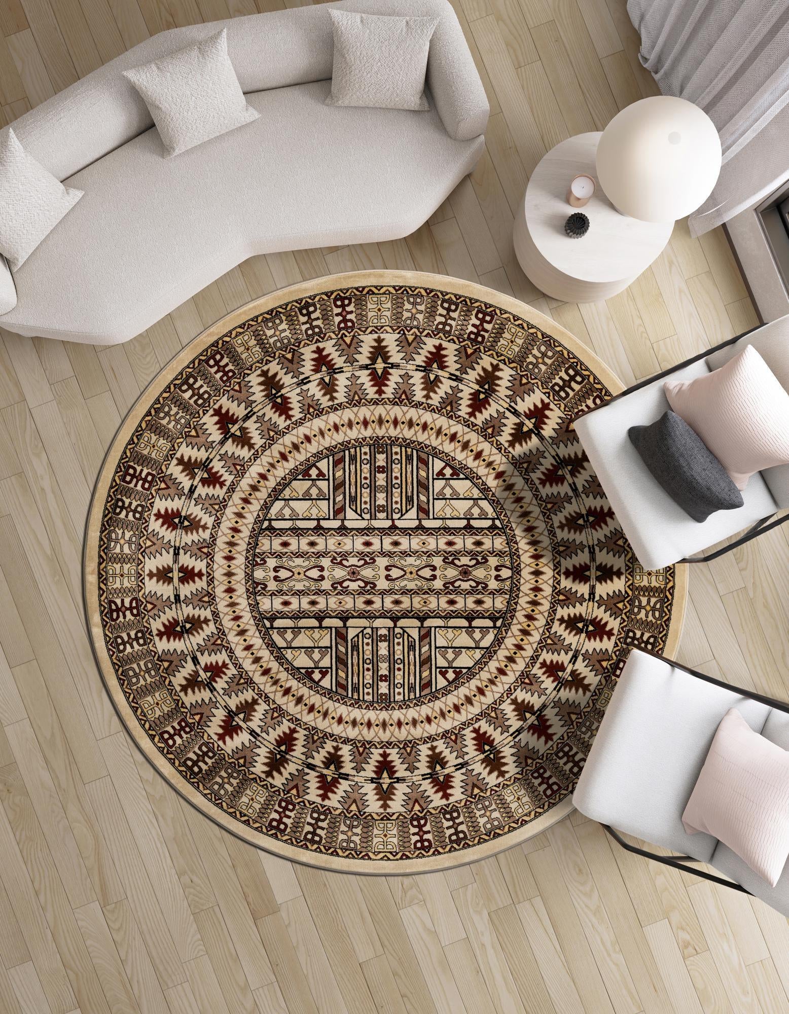 10' x 10' Bokhara Round Rug