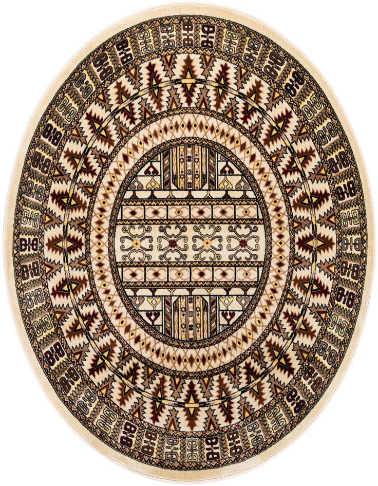 Detail image of 6' x 6' Bokhara Round Rug