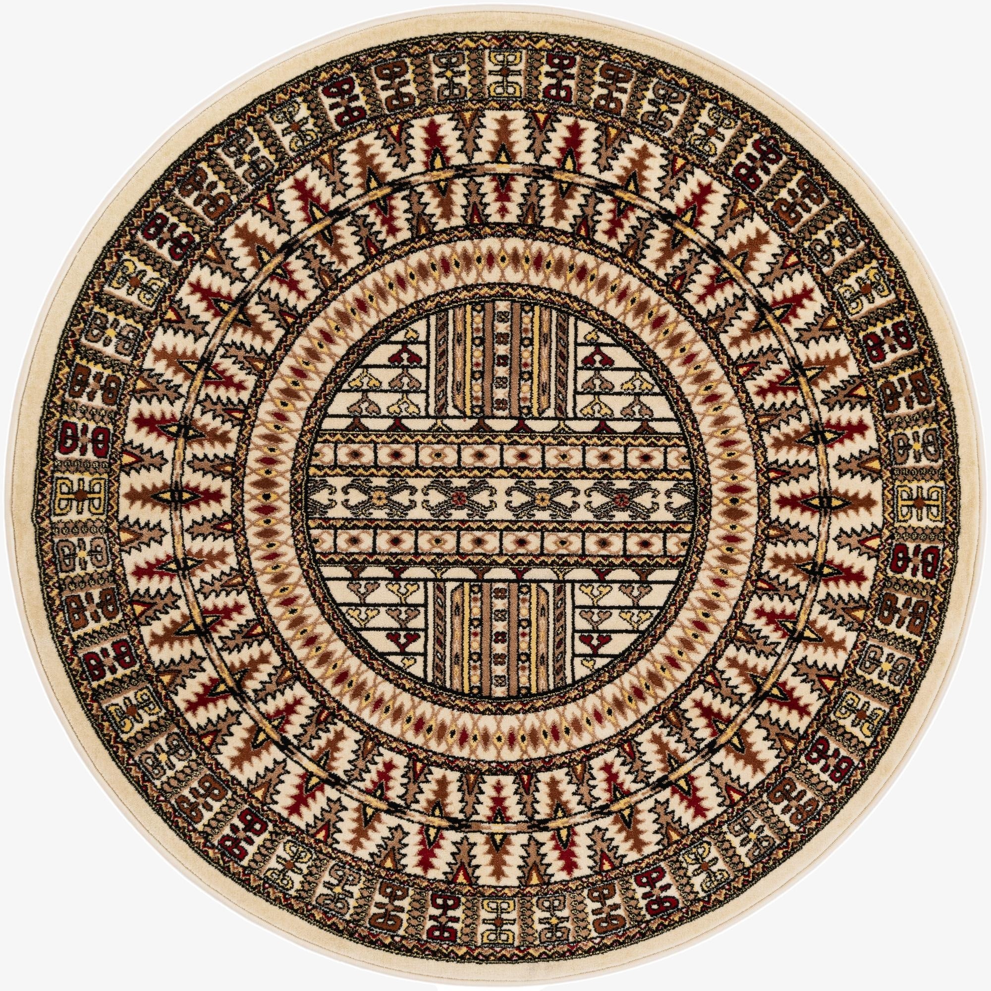 5' 3 x 5' 3 Bokhara Round Rug