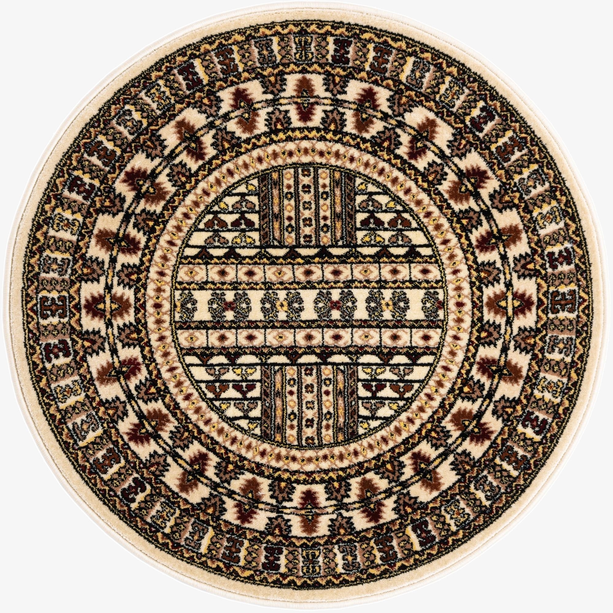 3' x 3' Bokhara Round Rug