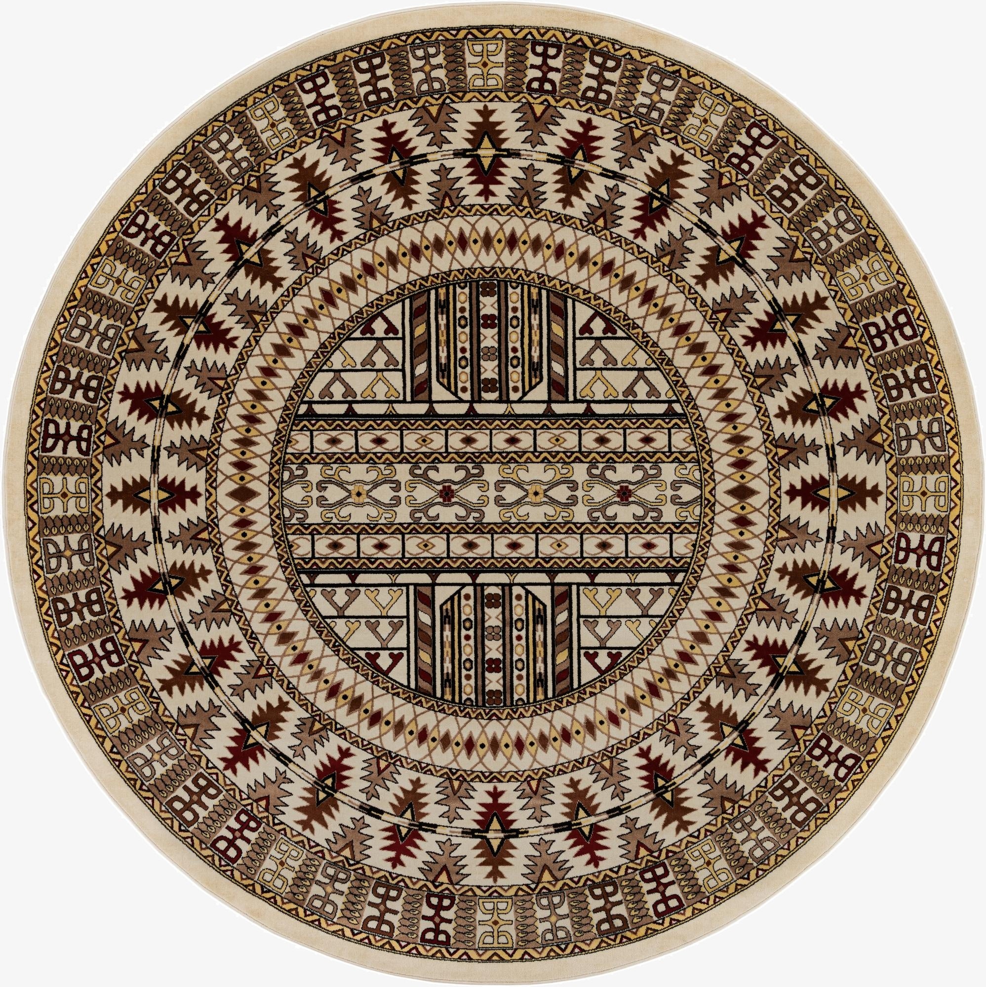 10' x 10' Bokhara Round Rug