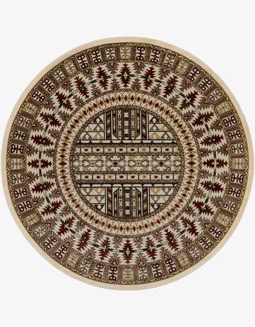 10' x 10' Bokhara Round Rug
