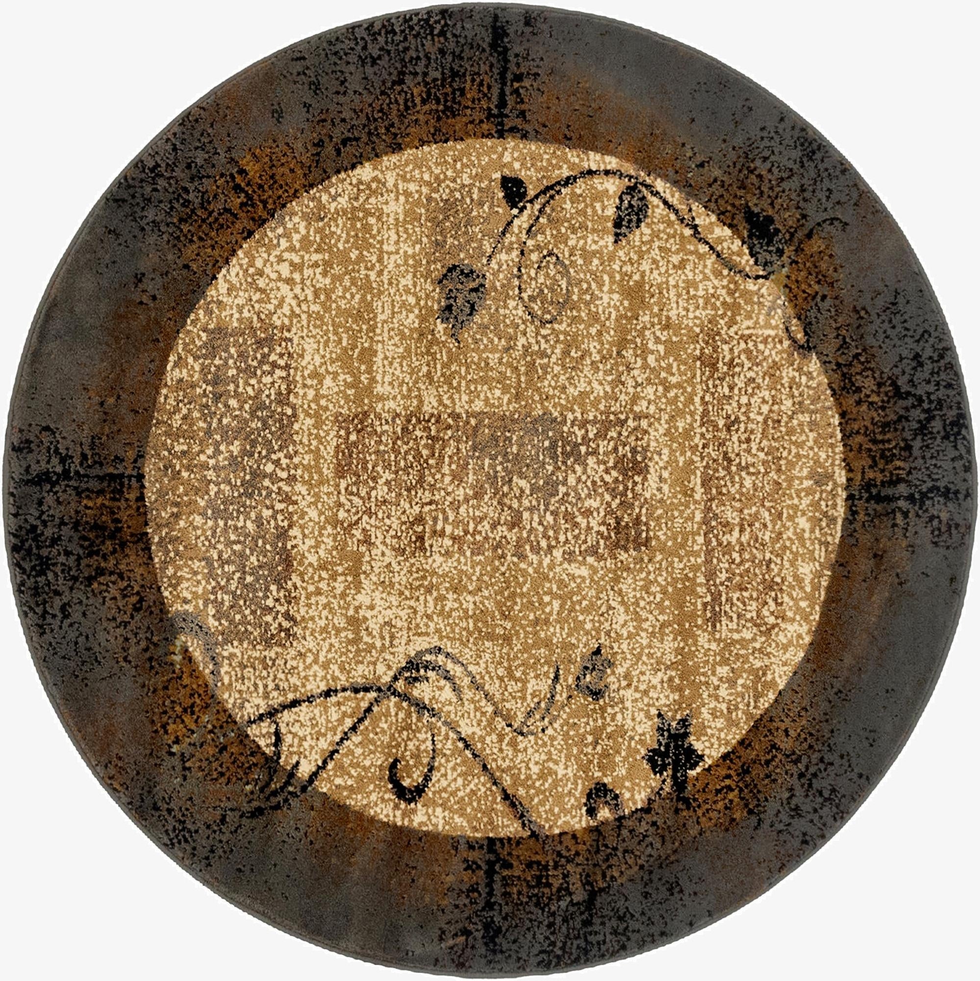 4' x 4' Cafe Round Rug