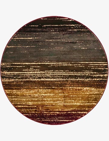 Beige Cafe Round Rug