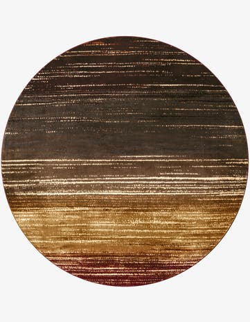 Beige Cafe Round Rug