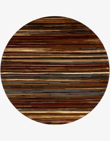 Beige Cafe Round Rug