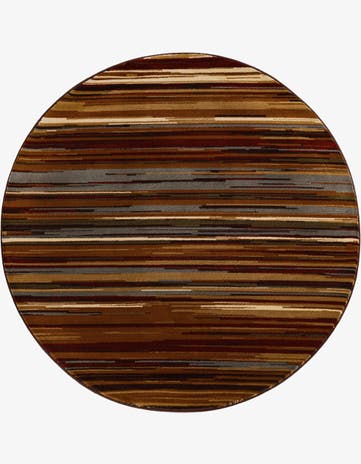 Beige Cafe Round Rug