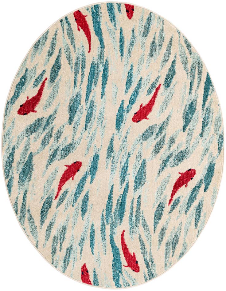 Detail image of 6' x 6' Washable Capri Round Rug