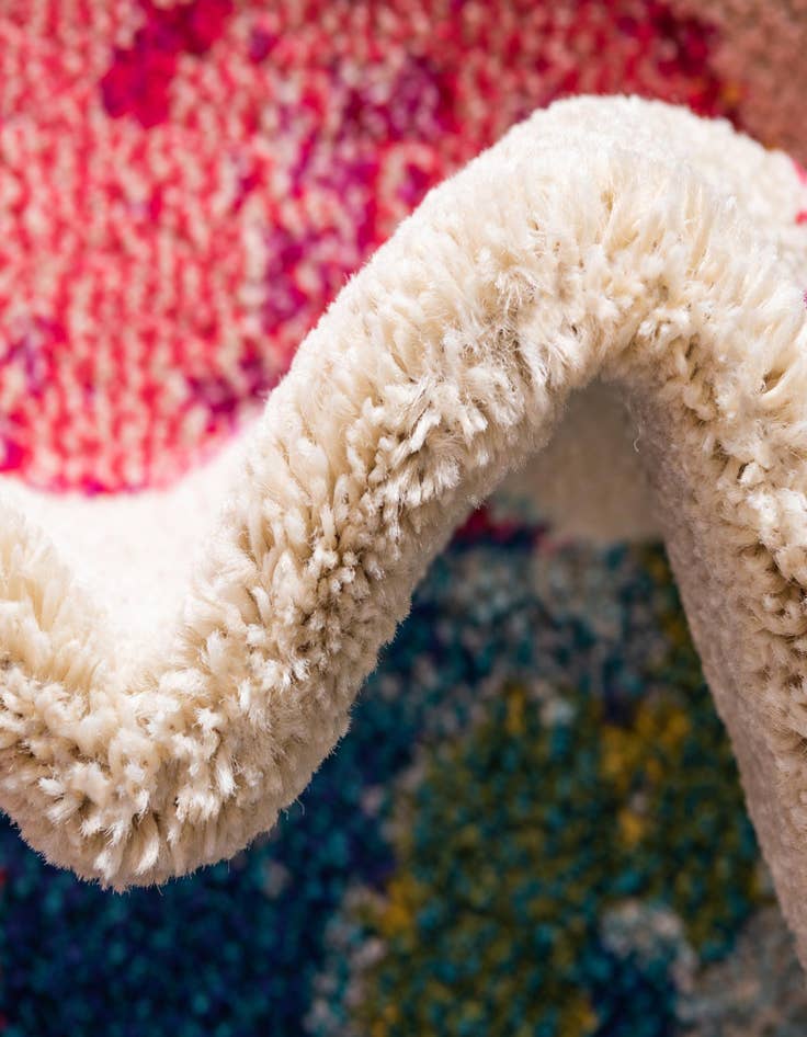 Detail image of 6' x 6'  Washable Casablanca Round Rug