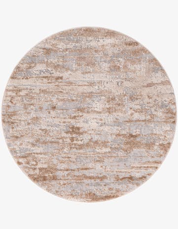 Beige Caspian Round Rug