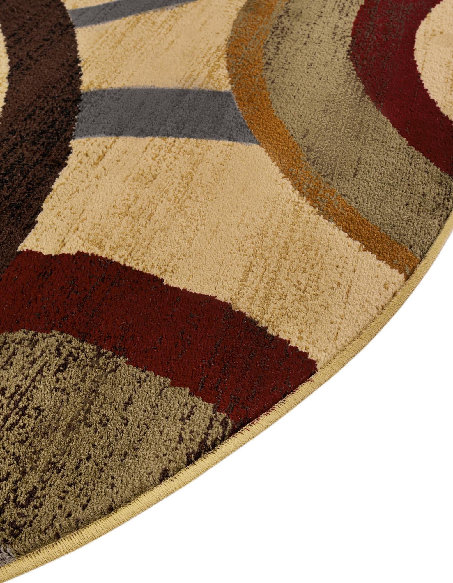 4' x 4' Coffee Shop Round Rug