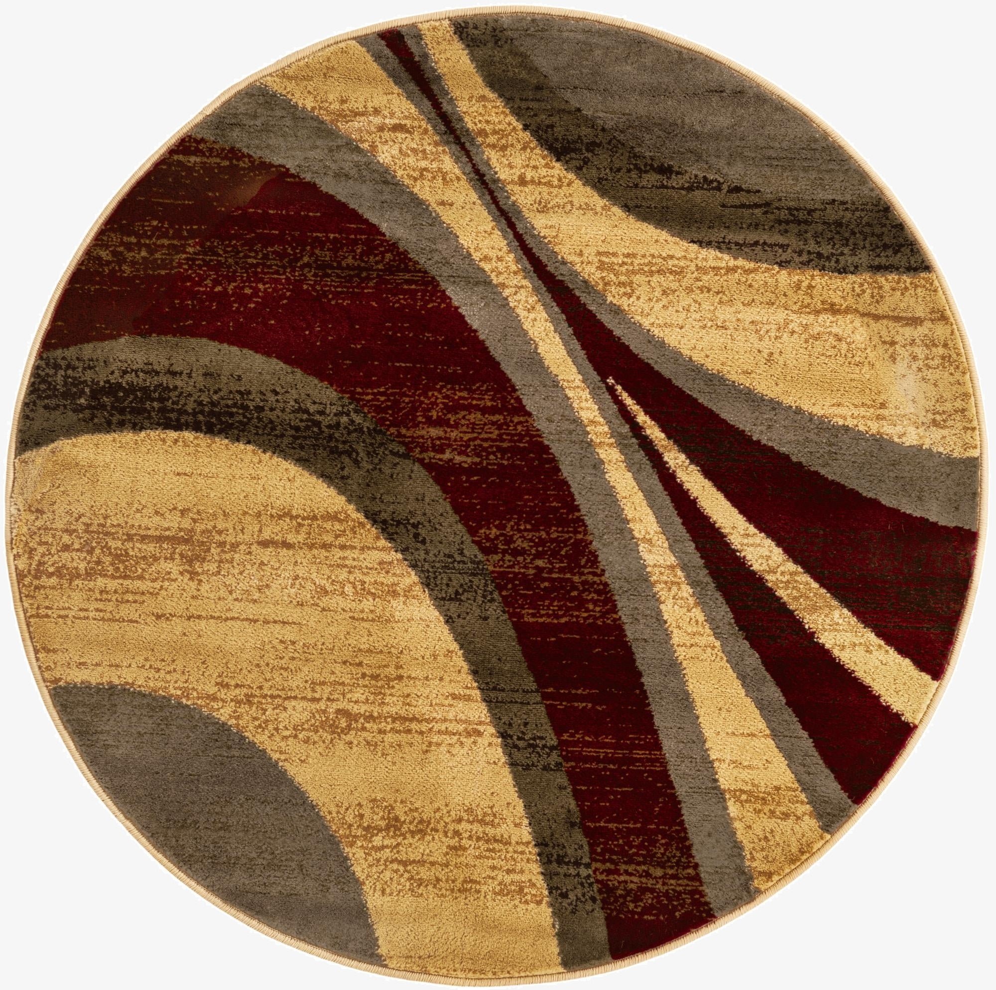 4' x 4' Coffee Shop Round Rug