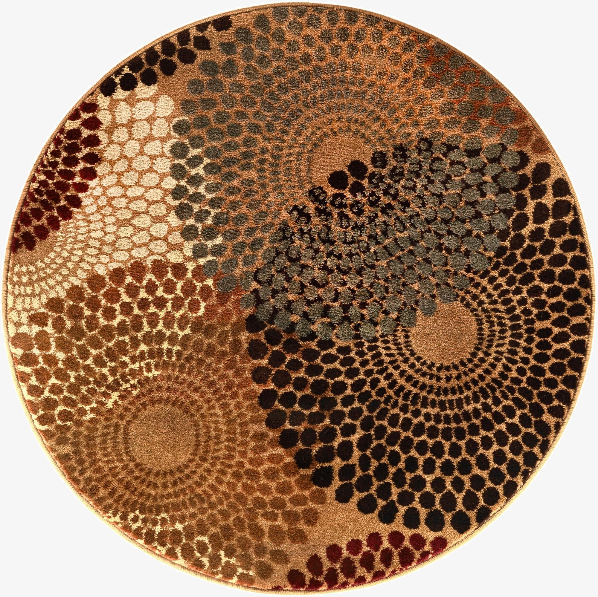 3' x 3' Coffee Shop Round Rug