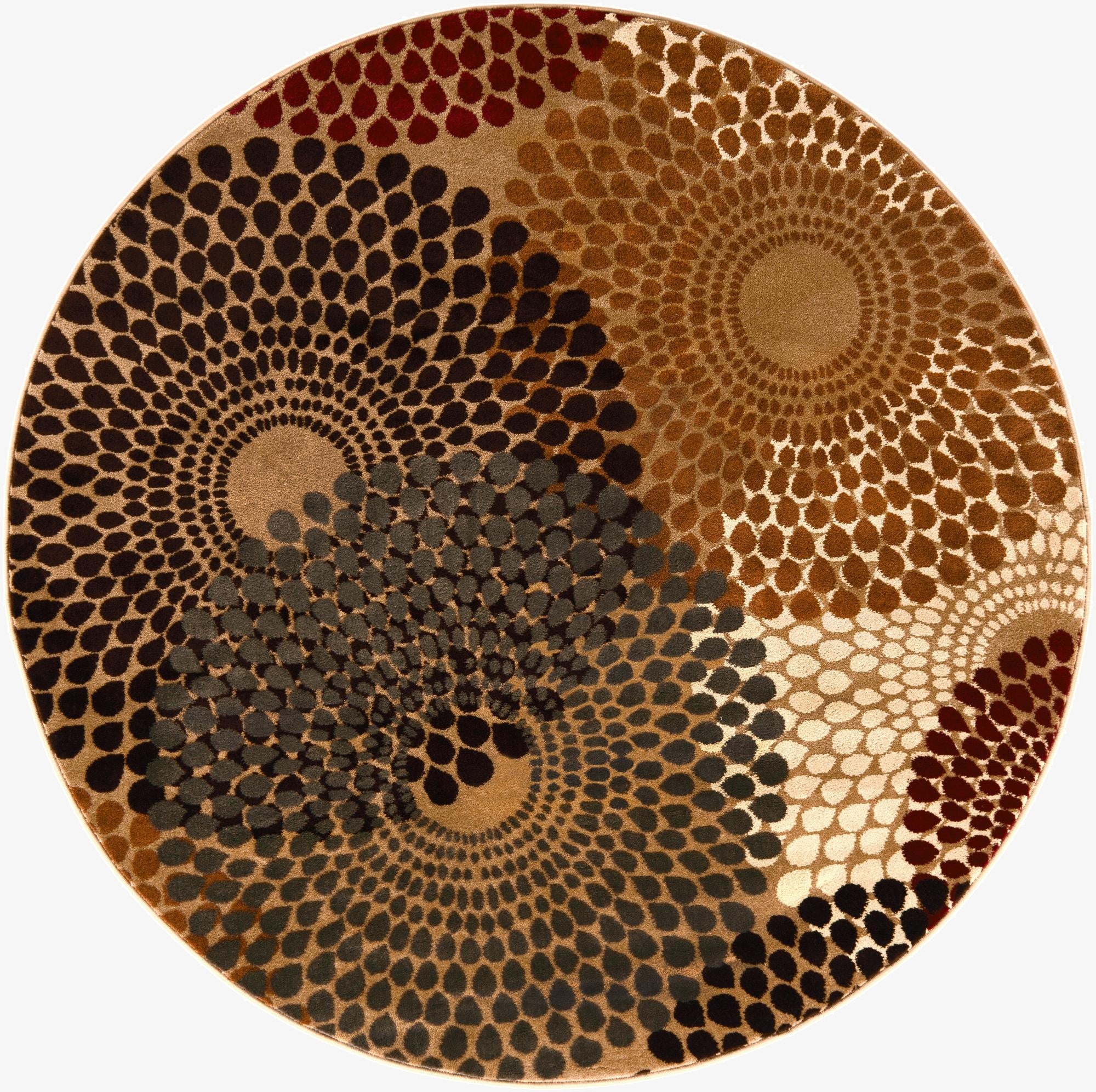 6' x 6' Coffee Shop Round Rug