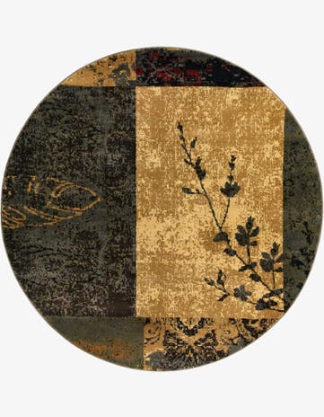 6' x 6' Coffee Shop Round Rug