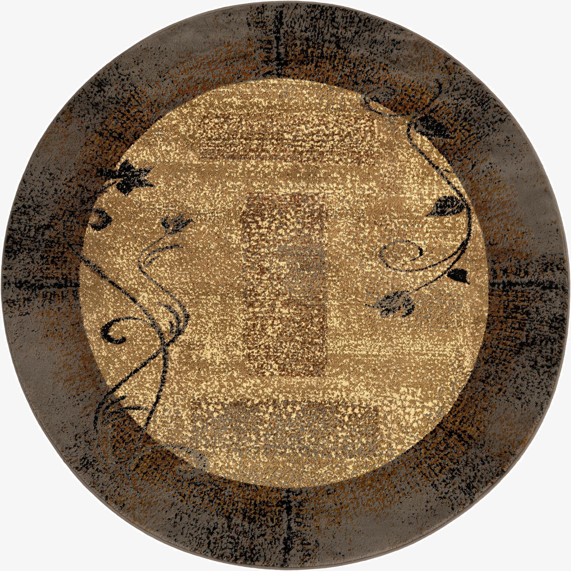 6' x 6' Coffee Shop Round Rug