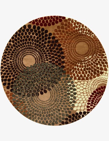 10' x 10' Coffee Shop Round Rug