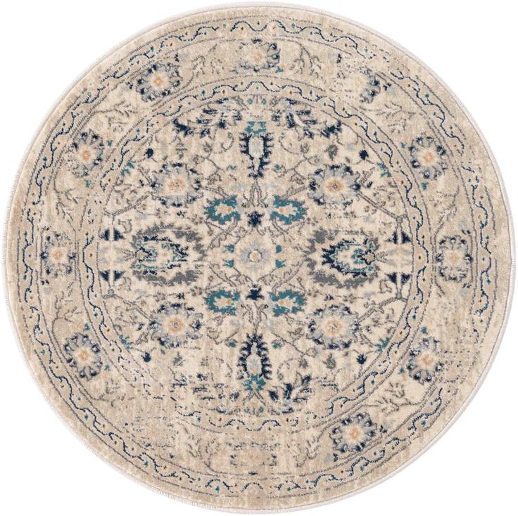 Detail image of 3' 3 x 3' 3 Dahlia Round Rug