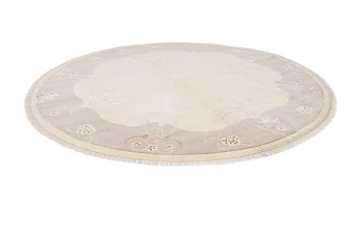 9' 11 x 9' 11 Hand Knotted Darya Wool Round Rug