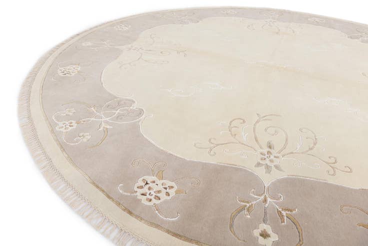Detail image of 9' 11 x 9' 11 Hand Knotted Darya Wool Round Rug