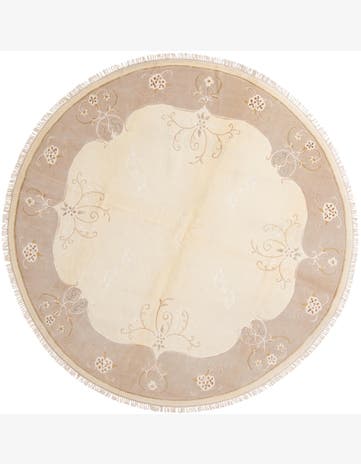 9' 11 x 9' 11 Hand Knotted Darya Wool Round Rug