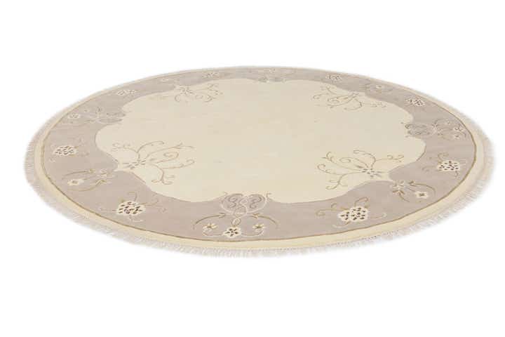 9' 10 x 9' 10 Hand Knotted Darya Wool Round Rug
