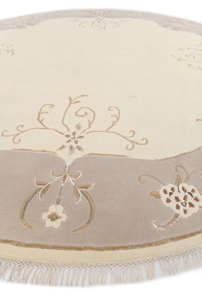 9' 10 x 9' 10 Hand Knotted Darya Wool Round Rug