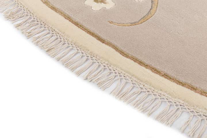 9' 10 x 9' 10 Hand Knotted Darya Wool Round Rug