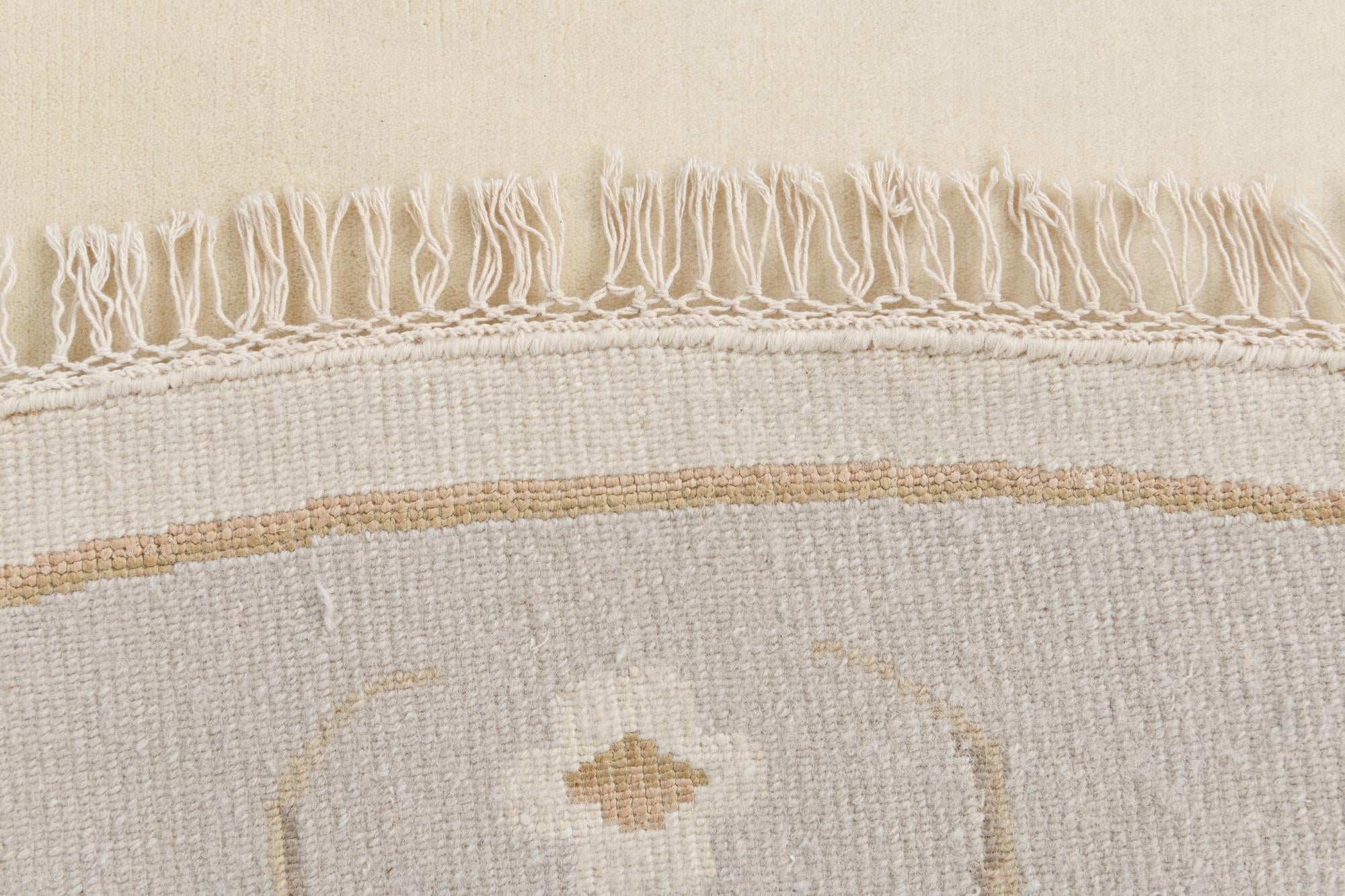 9' 10 x 9' 10 Hand Knotted Darya Wool Round Rug