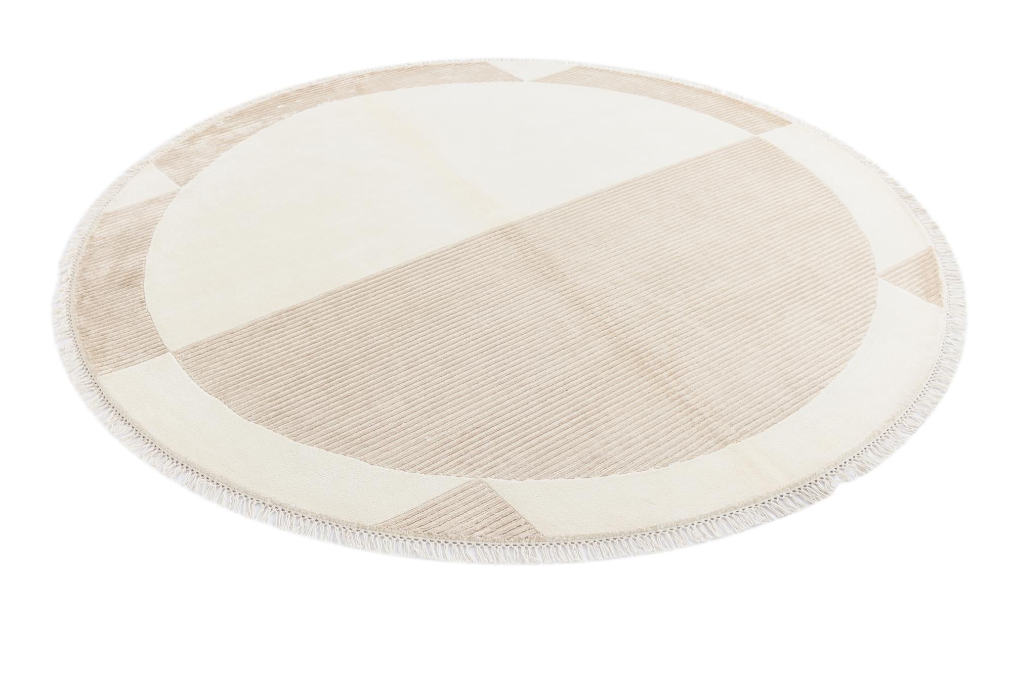 6' 6 x 6' 6 Hand Knotted Darya Wool Round Rug