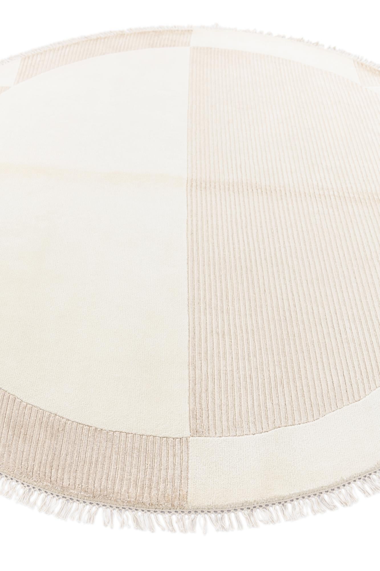 6' 6 x 6' 6 Hand Knotted Darya Wool Round Rug