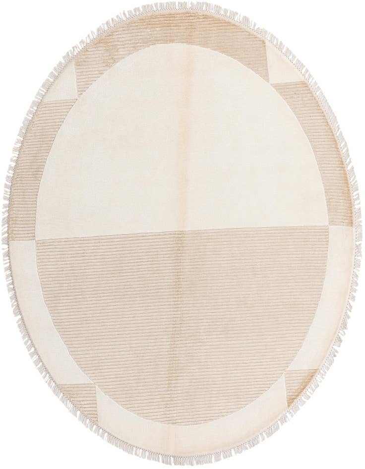 Detail image of 6' 6 x 6' 6 Hand Knotted Darya Wool Round Rug