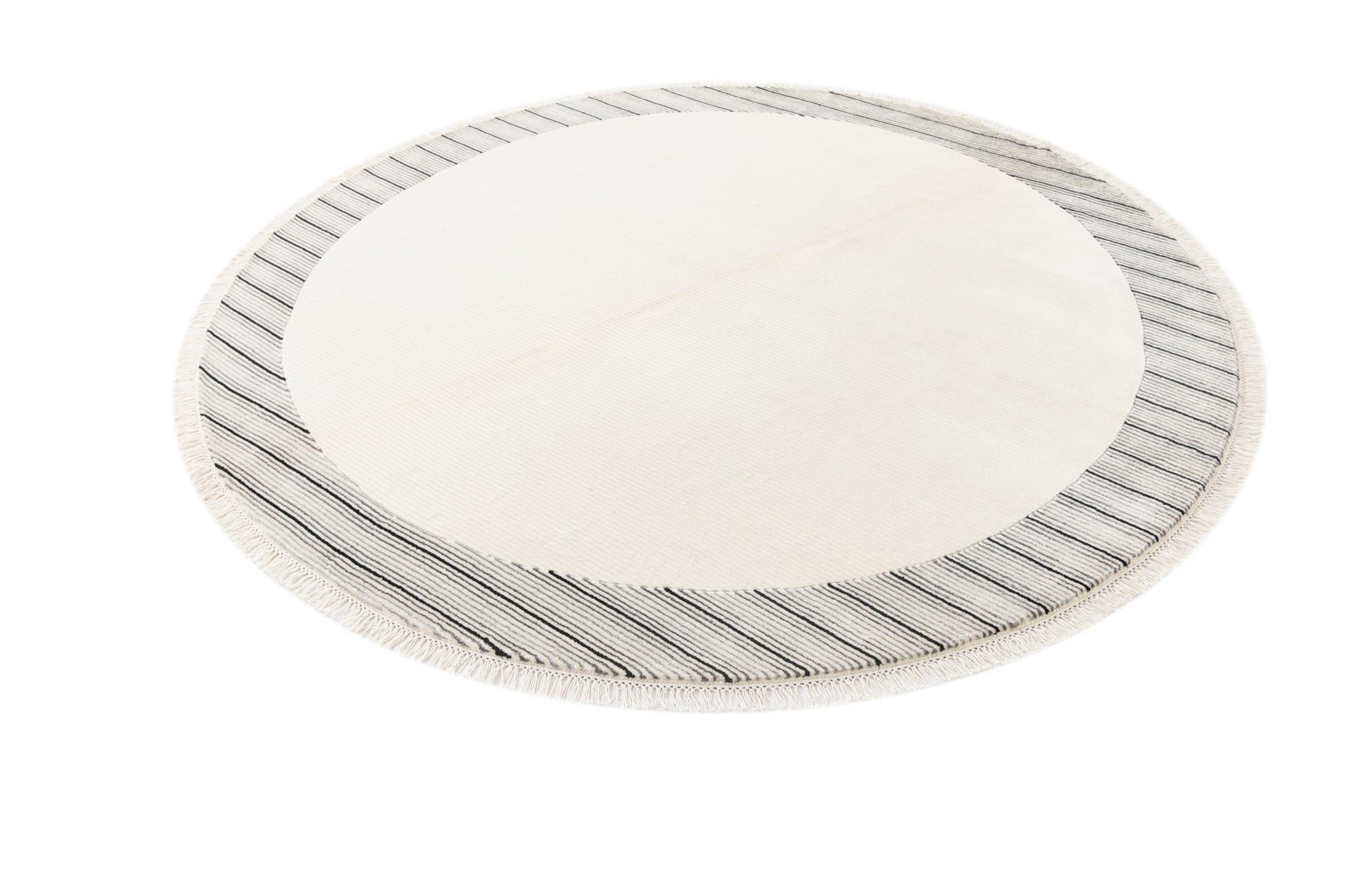 6' 6 x 6' 6 Hand Knotted Darya Wool Round Rug
