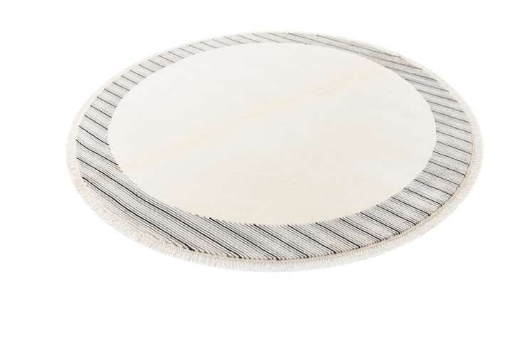 6' 6 x 6' 6 Hand Knotted Darya Wool Round Rug