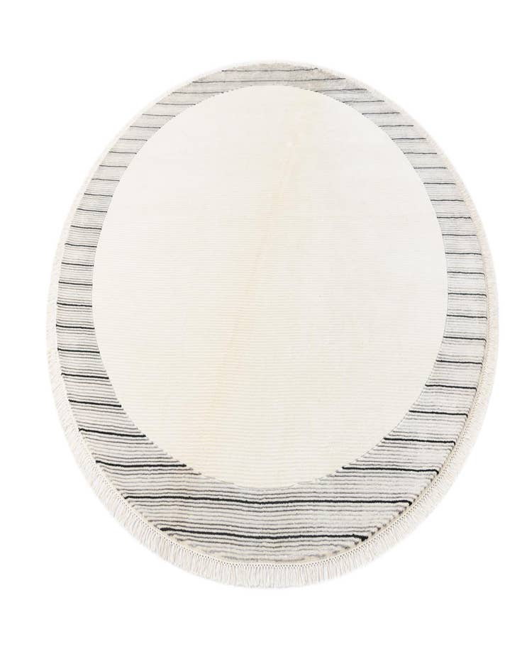 Detail image of 6' 6 x 6' 6  Hand Knotted Darya Wool Round Rug