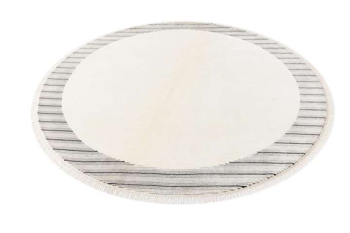 6' 6 x 6' 6 Hand Knotted Darya Wool Round Rug