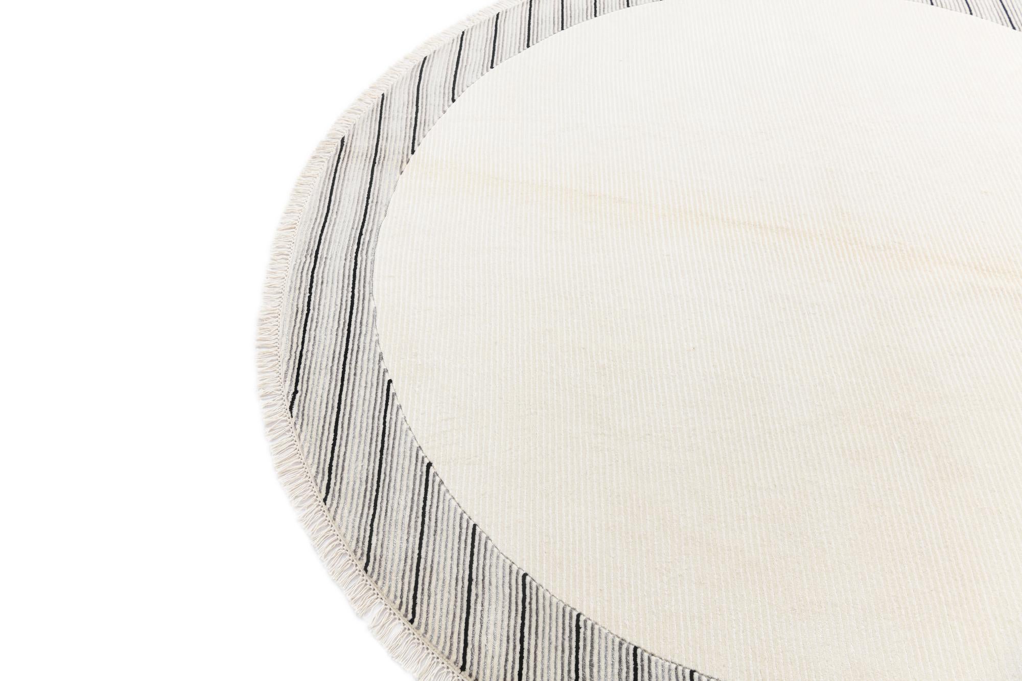 6' 6 x 6' 6 Hand Knotted Darya Wool Round Rug