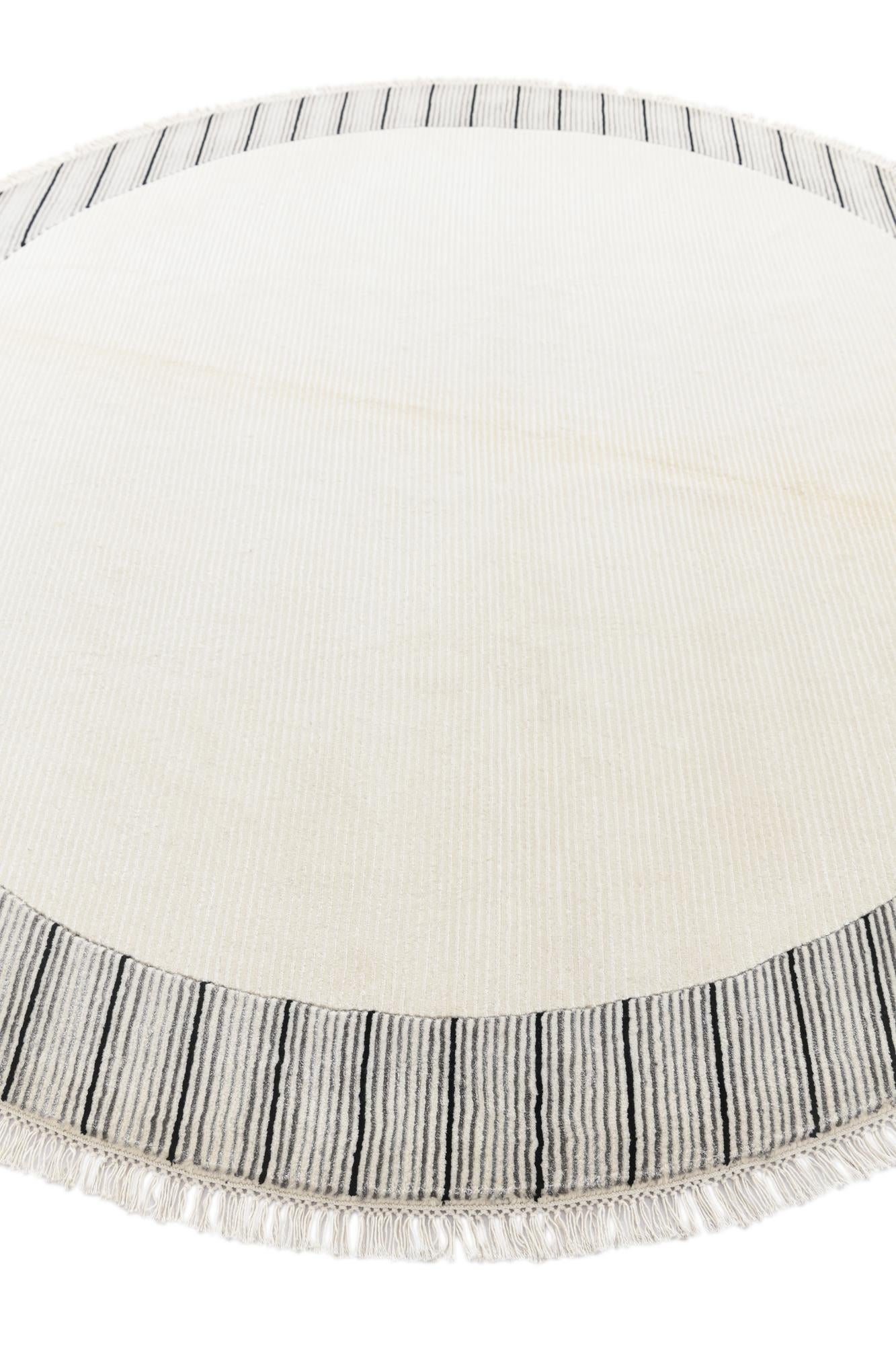 6' 6 x 6' 6 Hand Knotted Darya Wool Round Rug