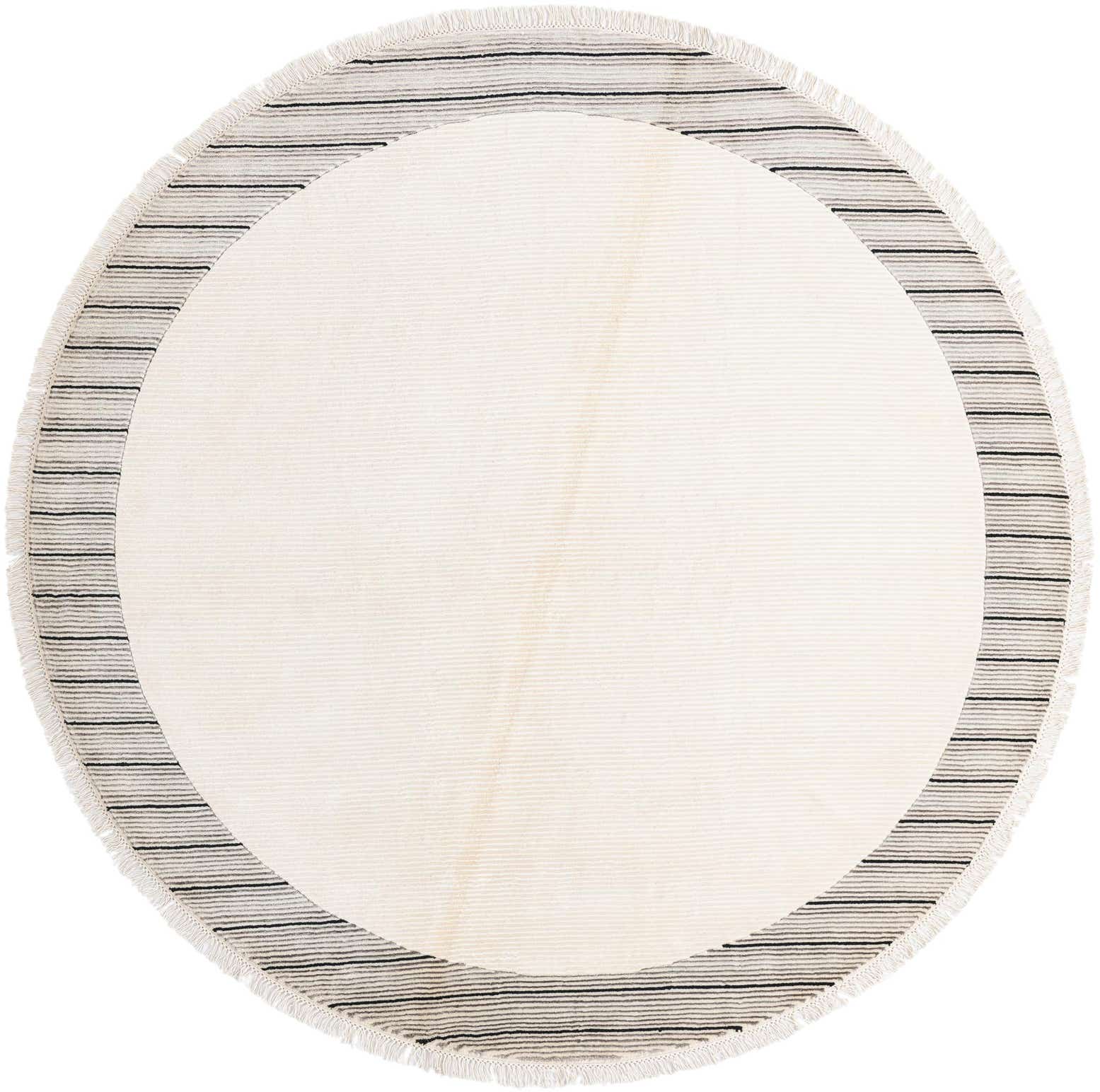 6' 6 x 6' 6 Hand Knotted Darya Wool Round Rug