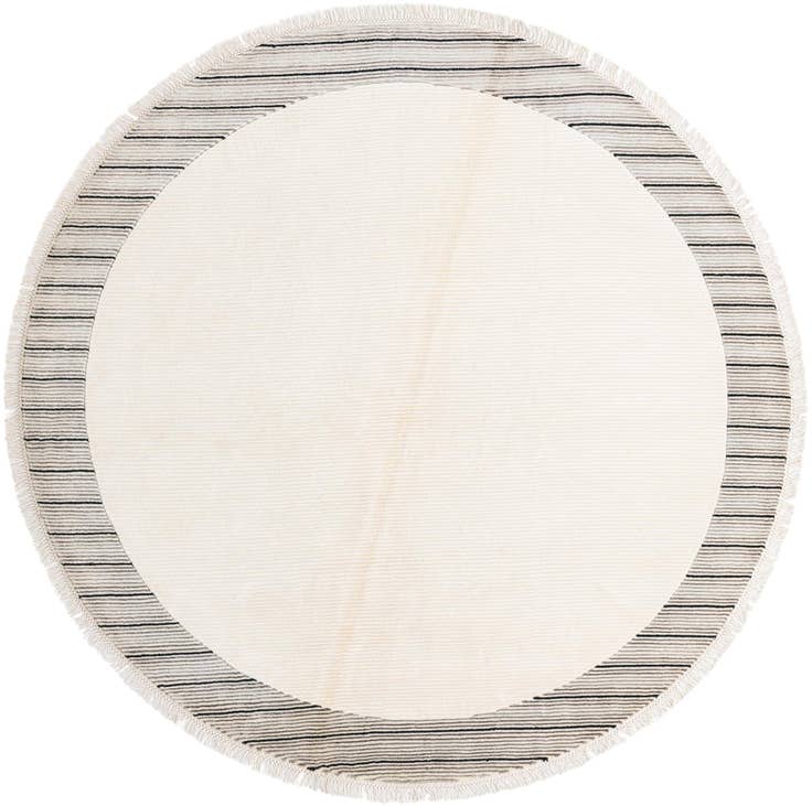 Detail image of 6' 6 x 6' 6 Hand Knotted Darya Wool Round Rug