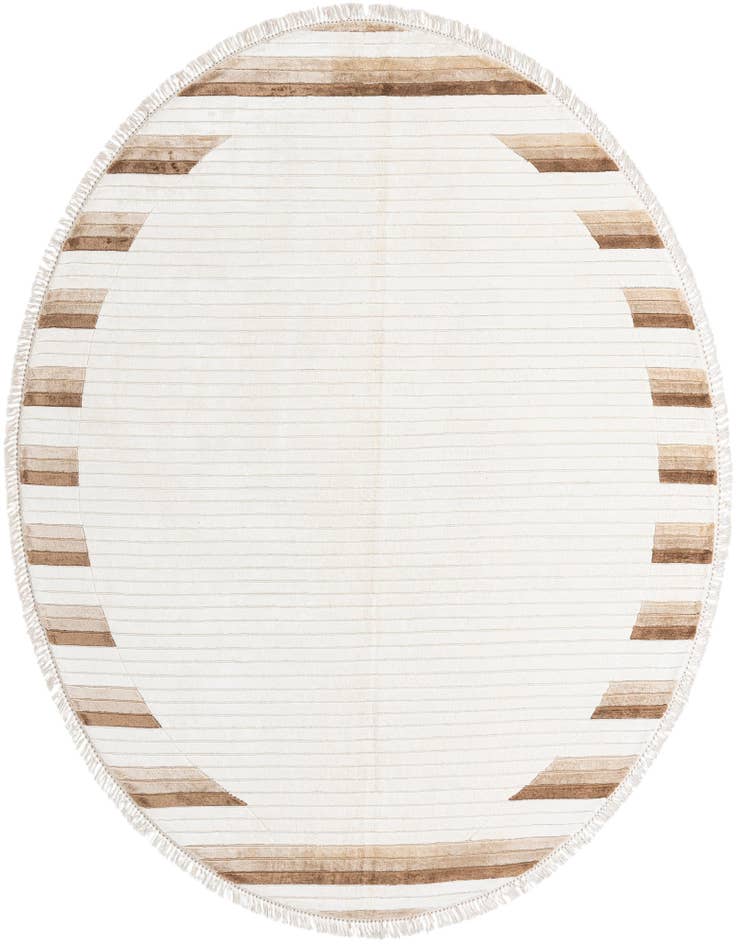 Detail image of 6' 6 x 6' 6 Hand Knotted Darya Wool Round Rug