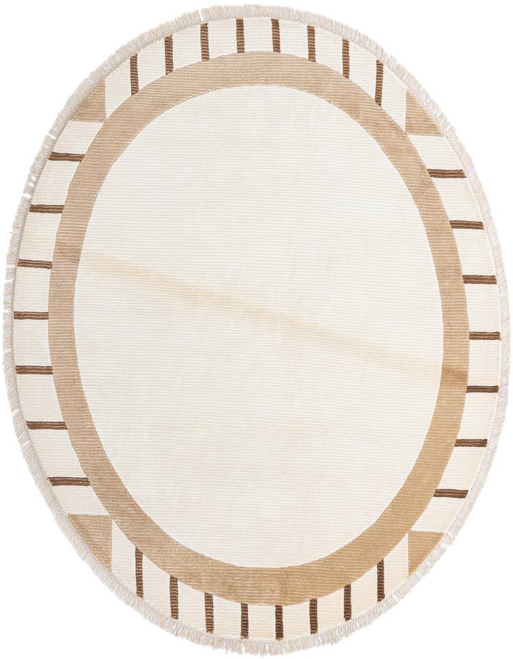 Detail image of 6' 6 x 6' 6 Hand Knotted Darya Wool Round Rug
