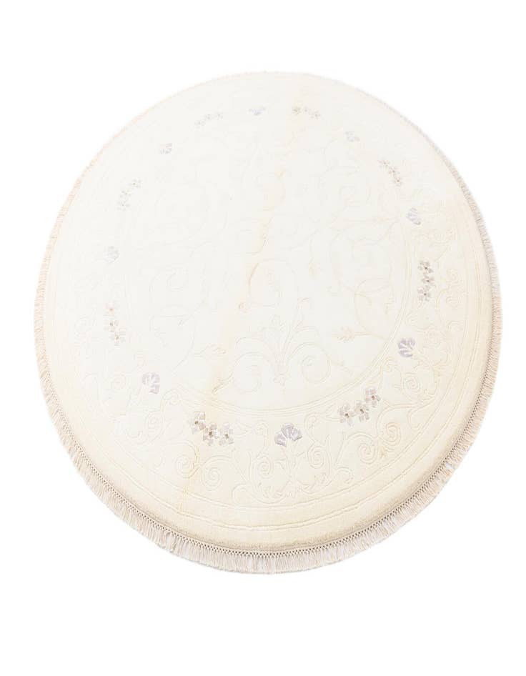 Detail image of 6' 7 x 6' 7  Hand Knotted Darya Wool Round Rug