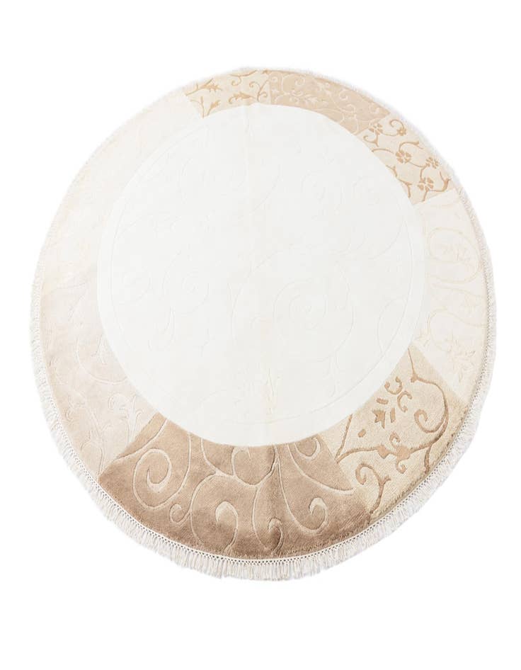 Detail image of 6' 5 x 6' 5  Hand Knotted Darya Wool Round Rug