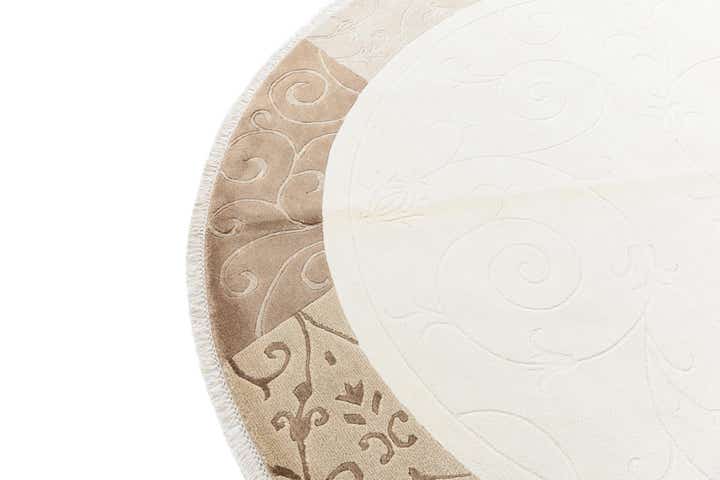 6' 5 x 6' 5 Hand Knotted Darya Wool Round Rug