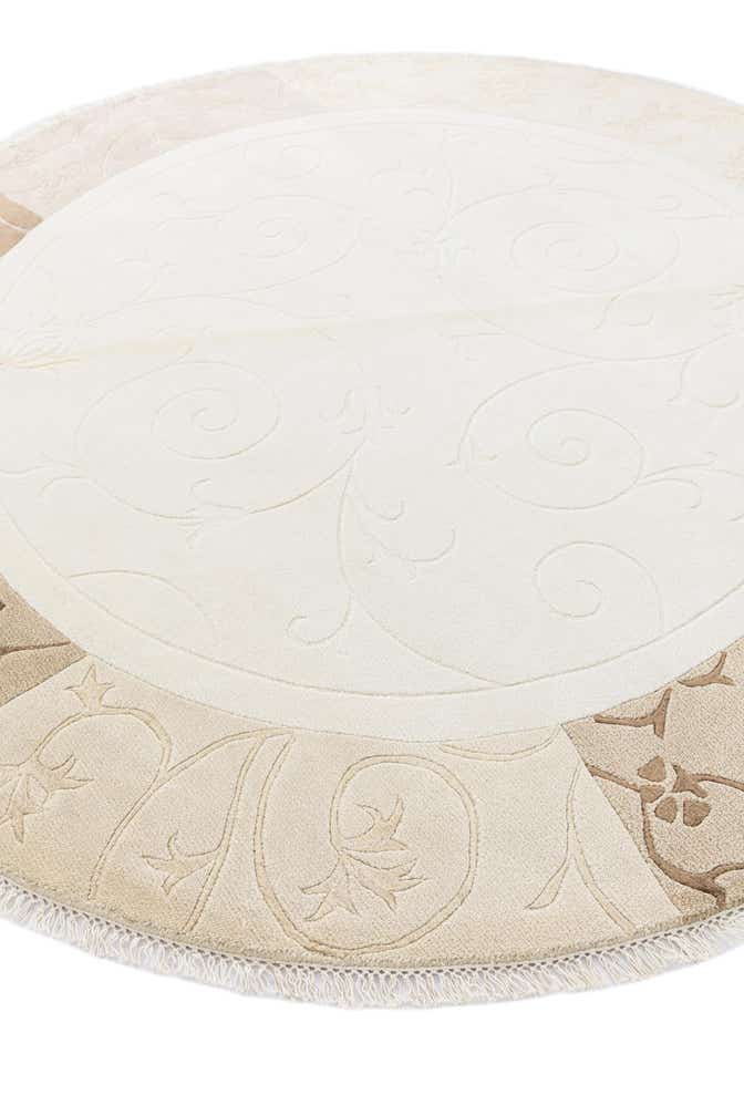 6' 5 x 6' 5 Hand Knotted Darya Wool Round Rug