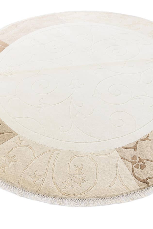 Detail image of 6' 5 x 6' 5 Hand Knotted Darya Wool Round Rug