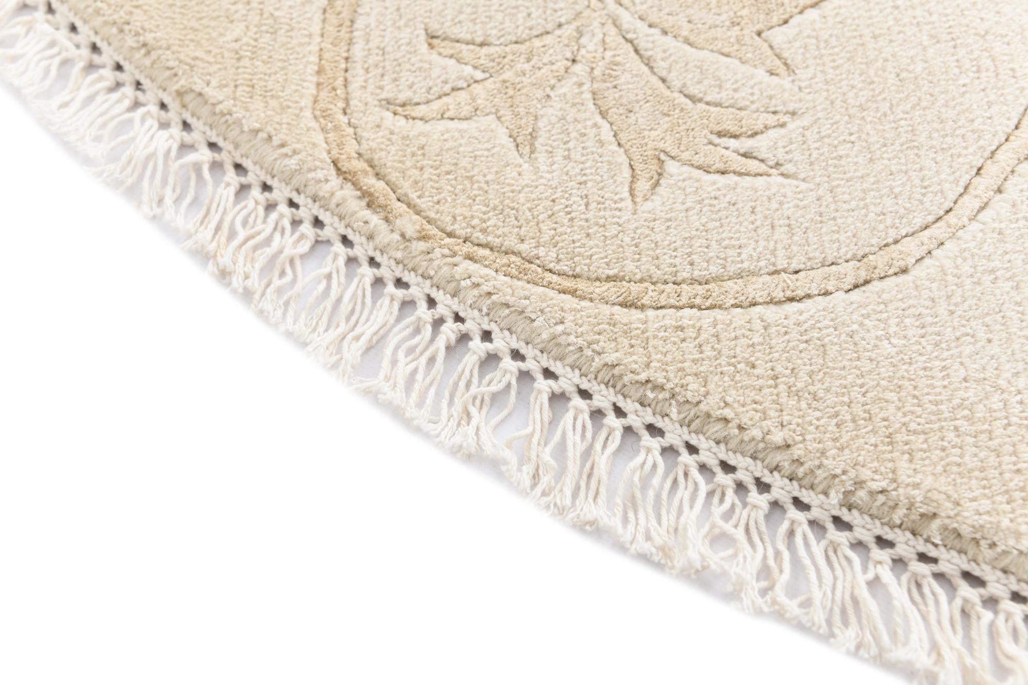 6' 5 x 6' 5 Hand Knotted Darya Wool Round Rug