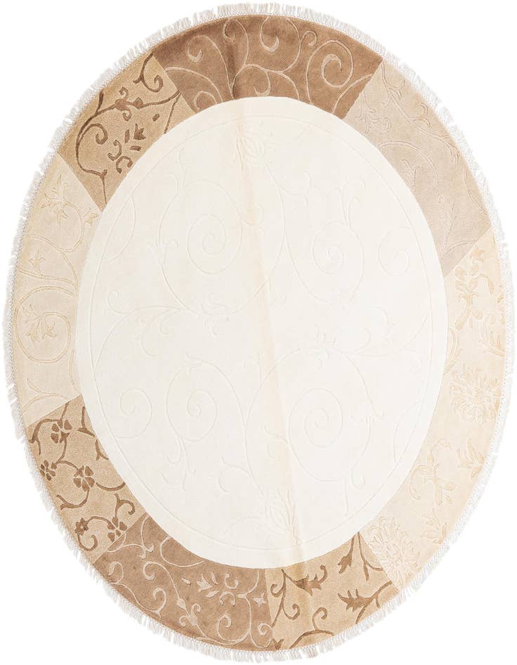 Detail image of 6' 5 x 6' 5 Hand Knotted Darya Wool Round Rug